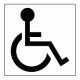 614 - Disabled Sign - 100mm x 100mm