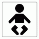 618 - Baby Change Sign - 100mm x 100mm