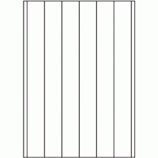 809 - Back Slit parallel to Long Edge - 7 slits, 50mm apart 