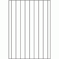 813 - Back Slit parallel to Long Edge - 9 slits, 35mm apart