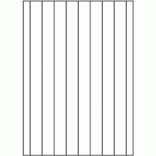 813 - Back Slit parallel to Long Edge - 9 slits, 35mm apart 