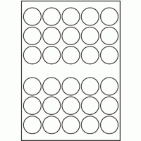 816 - A3 Label Size 53mm dia - 30 labels per sheet