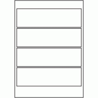 823 - A3 Label Size 280mm x 80mm - 4 labels per sheet