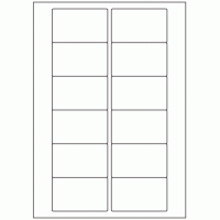 426 - Label Size 77mm x 46.5mm - 12 labels per sheet