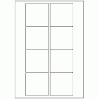 428 - Label Size 70mm x 71mm - 8 labels per sheet