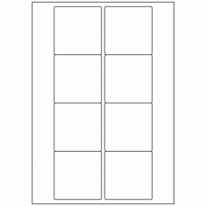 428 - Label Size 70mm x 71mm - 8 labels per sheet 