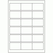 440 - Label Size 65mm x 40mm - 18 labels per sheet