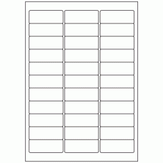 444 - Label Size 63.5mm x 24mm - 33 labels per sheet