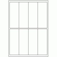 447 - Label Size 50mm x 138mm - 8 labels per sheet