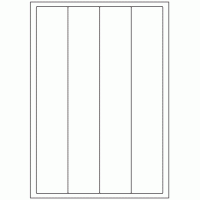 450 - Label Size 48mm x 284mm - 4 labels per sheet