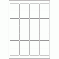 452 - Label Size 48mm x 38mm - 28 labels per sheet