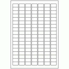 460 - Label Size 25mm x 15mm - 126 labels per sheet 