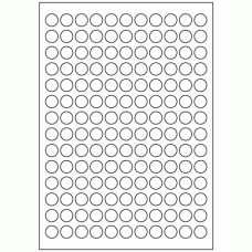 465 - Label Size 15mm dia - 154 labels per sheet 