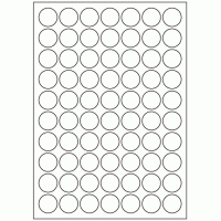 467 - Label Size 25.4mm dia - 70 labels per sheet