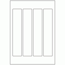 482 - Label Size 220mm x 42mm - 4 labels per sheet