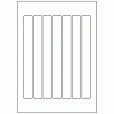 484 - Label Size 220mm x 23mm - 7 labels per sheet 