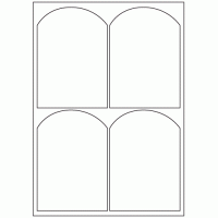 498 - Label Size 98mm x 140mm - 4 labels per sheet