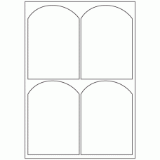 498 - Label Size 98mm x 140mm - 4 labels per sheet 