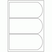 500 - Label Size 195mm x 90mm - 3 labels per sheet