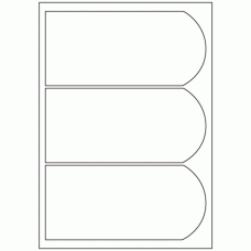 500 - Label Size 195mm x 90mm - 3 labels per sheet 