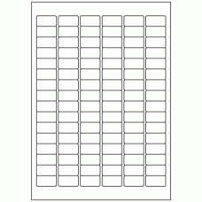 507 - Label Size 30mm x 16mm - 96 labels per sheet