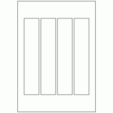 510 - Label Size 205mm x 40mm - 4 labels per sheet 