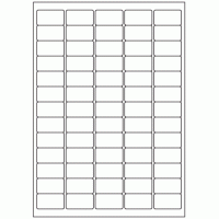 529 - Label Size 38.1mm x 21.2mm - 65 labels per sheet