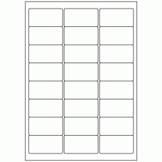 536 - Label Size 64mm x 33.9mm - 24 labels per sheet