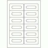 537 - Label Size Audio Cassette - 12 labels per sheet