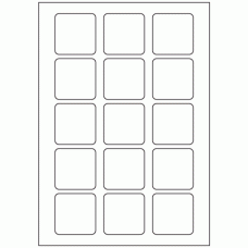 544 - Label Size 50mm x 50mm - 15 labels per sheet 