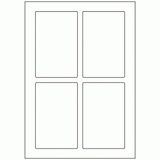 575 - Label Size 80mm x 125mm - 4 labels per sheet 