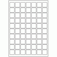 576 - Label Size 25mm x 25mm - 70 labels per sheet