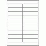 580 - Label Size 98mm x 25.4mm - 20 labels per sheet