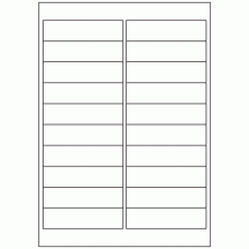 580 - Label Size 98mm x 25.4mm - 20 labels per sheet 