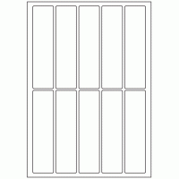 602 - Label Size 140mm x 35mm - 10 labels per sheet