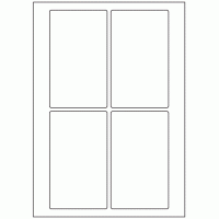 603 - Label Size 135mm x 80mm - 4 labels per sheet