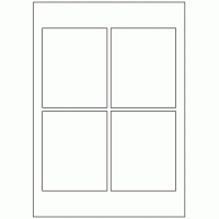 609 - Label Size 110mm x 90mm - 4 labels per sheet