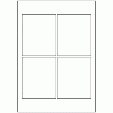 609 - Label Size 110mm x 90mm - 4 labels per sheet 