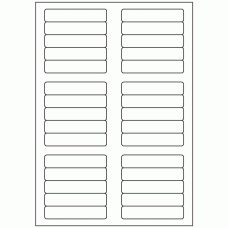 624 - Label Size 83mm x 17mm - 30 labels per sheet 