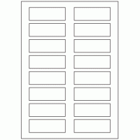 633 - Label Size 78mm x 28mm - 16 labels per sheet