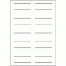 633 - Label Size 78mm x 28mm - 16 labels per sheet 