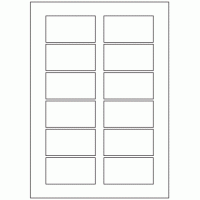 634 - Label Size 75mm x 40mm - 12 labels per sheet