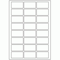 640 - Label Size 60mm x 32mm - 24 labels per sheet