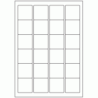 648 - Label Size 45mm x 45mm - 24 labels per sheet