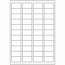 651 - Label Size 45mm x 25mm - 44 labels per sheet (Speciality Corner) 