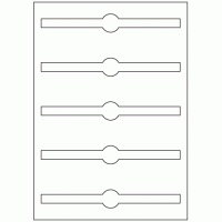 926 - Jar Seal Label Size 190mm x 25mm - 5 labels per sheet