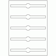 926 - Jar Seal Label Size 190mm x 25mm - 5 labels per sheet 