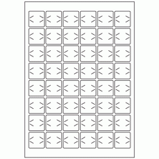 935 - Label Size 30mm x 30mm - 48 labels per sheet 