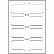 951 - Bottle Label Size 177.5mm x 65mm - 4 labels per sheet 