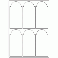 956 - Bottle Label Size 140.8mm x 64.9mm - 6 labels per sheet